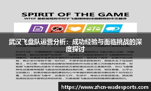 武汉飞盘队运营分析：成功经验与面临挑战的深度探讨